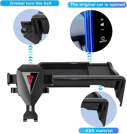 Car Phone Holder for Honda CRV/CR-V Accessories 2023 2024 2025 2026 Cell Phone Holder for Most Smartphones with Dash Organizer Auto Interior Accessories Hands-Free 360 Degree Rotation