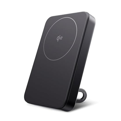 EF ECOFLOW Rapid Mag Power Bank, Qi2 Certified 15W Ultra-Fast MagSafe-Compatible Portable Charger, 10,000mAh Magnetic Power Charger with Foldable Stand, for iPhone 17/16/15.