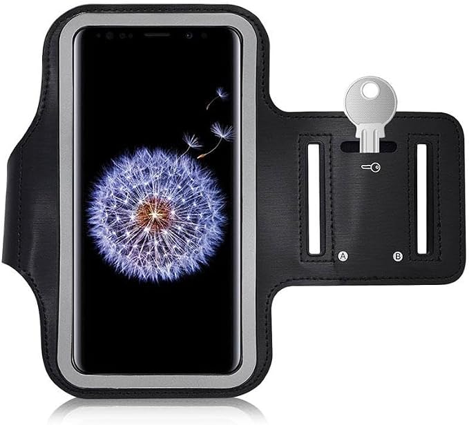 Running Armband Sports Gym Workout Compatible with Samsung Galaxy A55/A54/A53/A52 5G, Case Cover Band Arm Strap Reflective