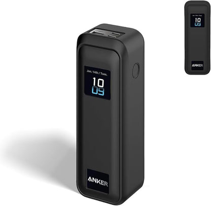 Silicone Case for Anker Prime Power Bank 220W 100mAh,Soft Silicone Protective Cover for Anker Prime Power Bank,Shockproof,Fall-Resistant,Black