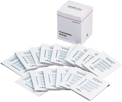 30pcs/Box Hearing Aid Wipes Individually Wrapped Cleaning Towelettes Phone Laptop Cleaning Wipes for Earmold Earplugs Hearing Amplifier