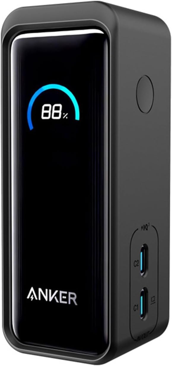 Silicone Case for Anker Prime Power Bank 9600mAH 65W Protective Cover Charging Easily Anti Scratch Shock Resistant Light-Weight Portable Sleeve (Black)