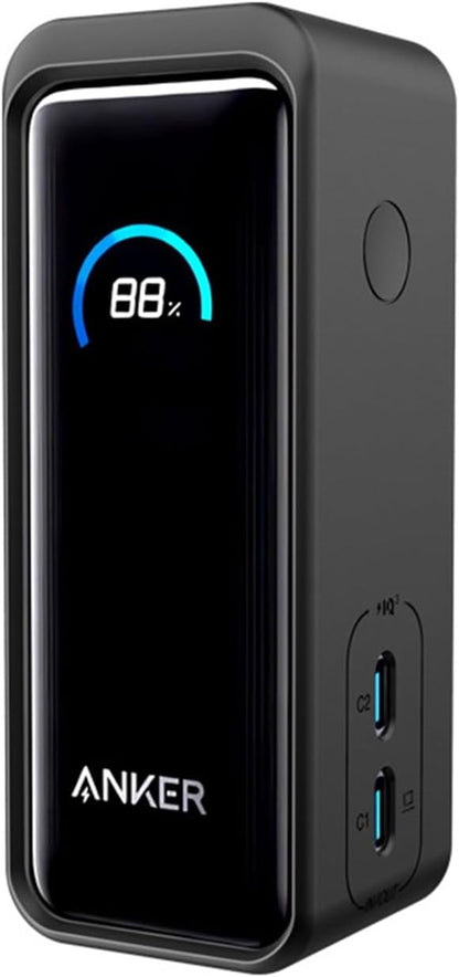 Silicone Case for Anker Prime Power Bank 9600mAH 65W Protective Cover Charging Easily Anti Scratch Shock Resistant Light-Weight Portable Sleeve (Black)