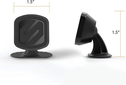 Scosche MMD-2PKXCES0 MagicMount Select Magnetic Car Phone Holder - Strong Magnet Mount for iPhone and Android - 2 Pack Magnetic Cell Phone Mounts for Car Dash - Universal 360° Mobile Cellphone Holder