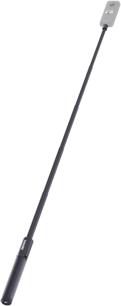 Insta360 2-in-1 Invisible Selfie Stick + Tripod, Aluminum Alloy Invisible Pole and Tripod, Compatible with Insta360 Ace, Ace Pro, Ace Pro 2, GO Ultra, GO 3S, ONE X2, X3, X4, X5 Action Cameras, Black