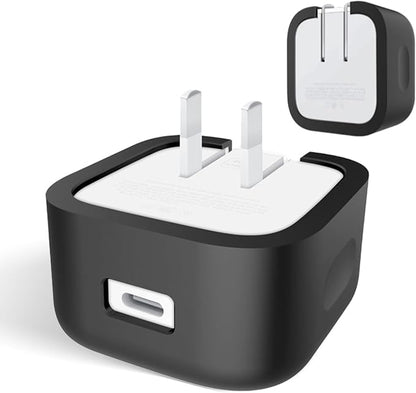 Silicone Case for Apple 40W Dynamic Power Adapter,Soft Silicone Protective Cover for Dynamic Power Adapter,Shockproof,Fall-Resistant,Black