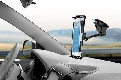 ARKON Mounts Slim-Grip Ultra Sticky Suction Windshield Phone Car Mount | Universal Phone Holder | Firm Windshield Suction | Adjustable 3" Arm | Compatible with iPad, Galaxy, Pixel and more | SM679