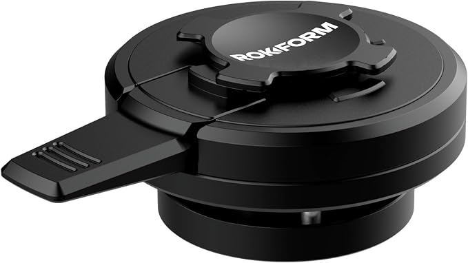 Rokform – Universal Motorcycle Mount Vibration Dampener, for Motorcycle and Bike Phone mounts, for iPhone, Samsung, & Pixel Twist Lock Cases (Black)
