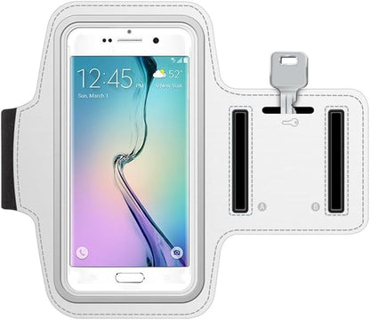 Running Armband Sports White Compatible with TCL 30/30 XE/40 X/40 XE/50 XE/50 LE 5G, Gym Workout Case Cover Band Arm Strap