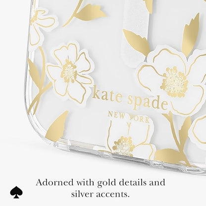 kate spade new york iPhone 17 Pro Case - Compatible with MagSafe - Designer Phone Case - Sunshine Floral Gems