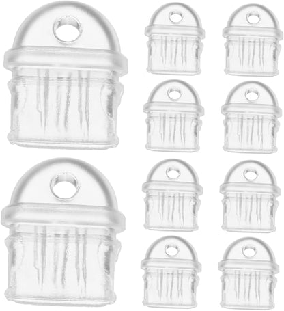 Housoutil 20pcs Type-c Charging Port Plugs Transparent Protective Plugs for Mobile Devices Easy to Use Carry Fluff from Entering Charging Ports