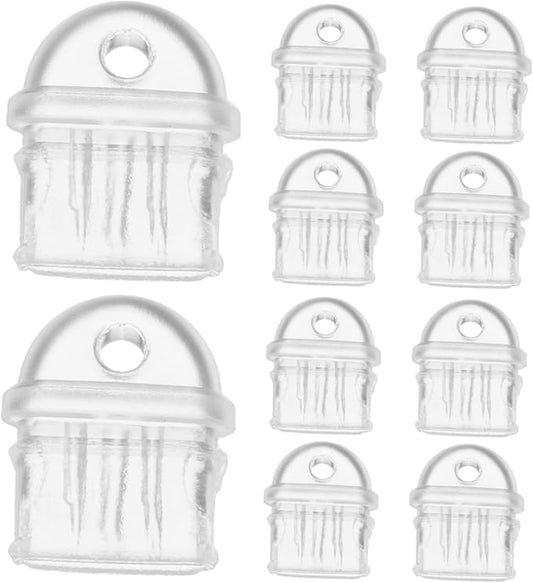 Housoutil 20pcs Type-c Charging Port Plugs Transparent Protective Plugs for Mobile Devices Easy to Use Carry Fluff from Entering Charging Ports