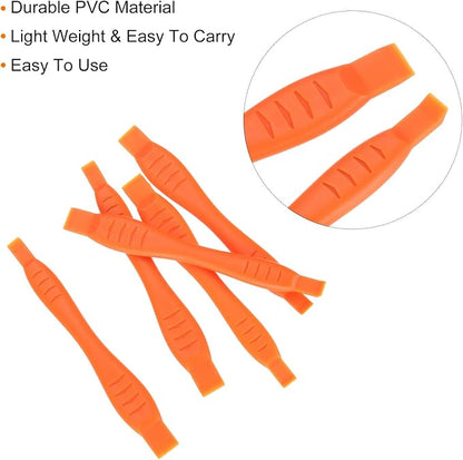 MECCANIXITY 5pcs Universal Pry Spudger Tool, Phone Pry Opening Tool Plastic Crowbar for Cell Phone, PC, Laptop Tablet Screen Repairing, Orange