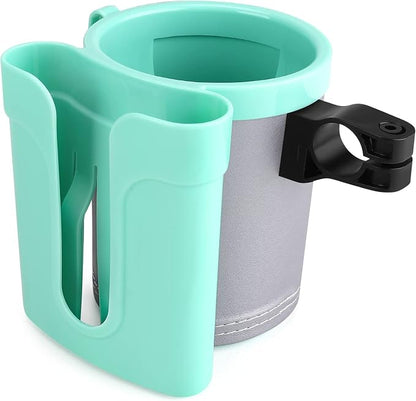 Accmor 3-in-1 Bike Cup Holder with Cell Phone Keys Holder, Bike Water Bottle Holders, Universal Bar Drink Cup Can Holder for Bicycles, Motorcycles, Scooters, Grey Green