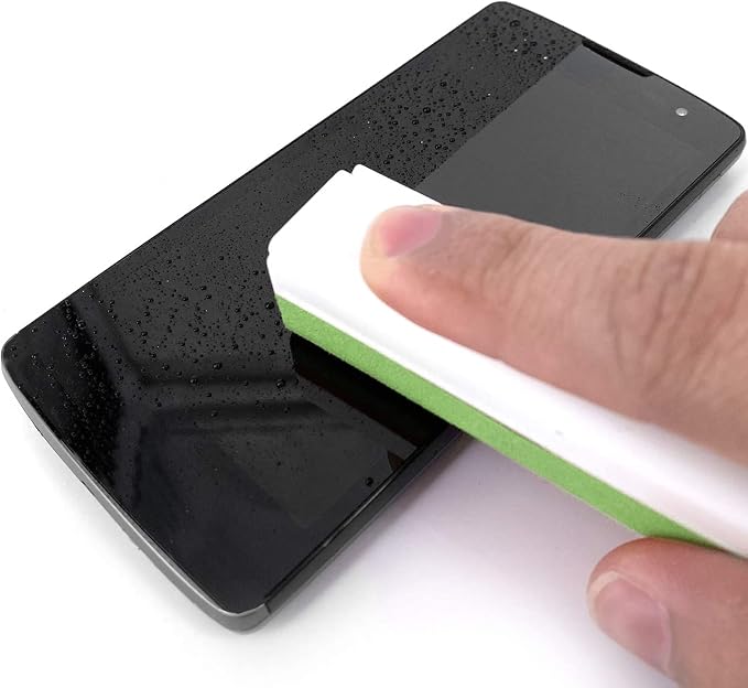 All in One Screen Cleaning Spray with Microfiber and Phone Stand. Cleans and Removes Oil and Dirt from Smartphones, Tablets, LCD, LED Laptop, TV Screens and More (Green)