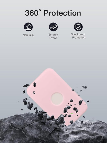 Case for Apple iPhone Air MagSafe Battery,Soft Skin Silicone Full Protective Case-Pink