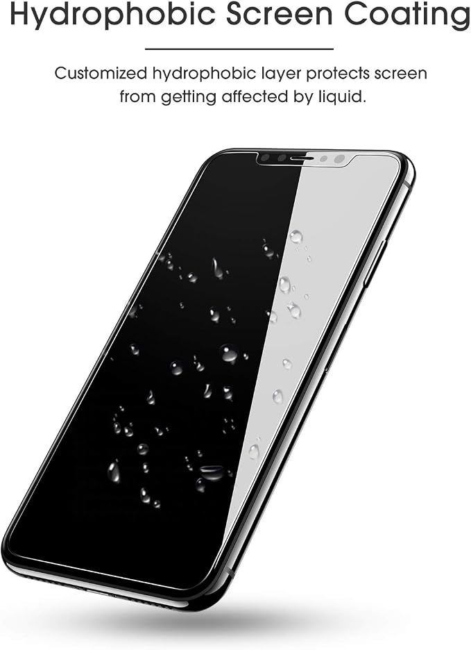 OMOTON Pack of 4 Tempered Glass Screen Protector Film for iPhone 11 Pro/X/XS [Installation Kit Provided] Anti-Scratch, Easy Installation, Bubble-Free, Transparent [5.8 Inches/5.8 Inches)