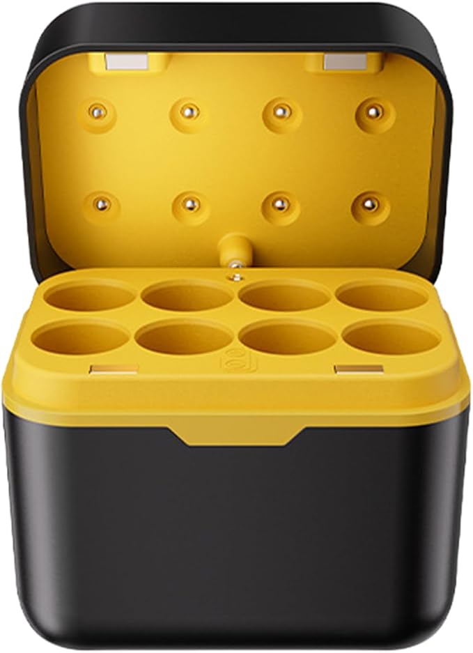 4/8 Bay 1.5V High-Speed with Individual LED Alerts for Household Devices & Speakers LED Battery Charger Case