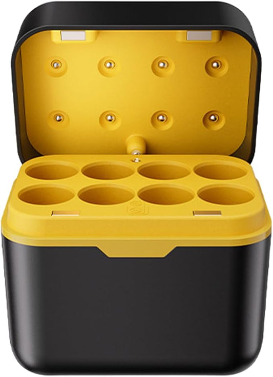 4/8 Bay 1.5V High-Speed with Individual LED Alerts for Household Devices & Speakers LED Battery Charger Case