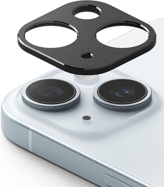 Ringke Camera Styling [Make the Phone Look Better] Compatible with iPhone 15 Camera Lens Protector and iPhone 15 Plus Camera Lens Protector, Protective Stylish Aluminum Frame - Black