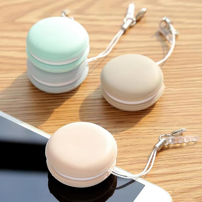 Macaron Phone Screen Cleaner,2024 New Macaron Mobile Phone Screen Cleaning Ball, Mobile Phone Screen Wipe Pendant (4 Pcs)
