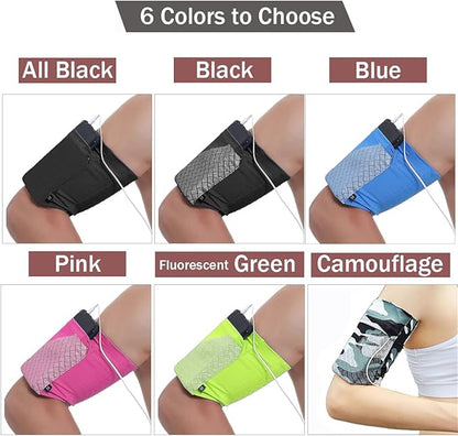 Universal Sports Armband for All Phones. Cell Phone Armband for Running, Fitness and Gym Workouts (iPhone X/8/7/6/Plus,Samsung Galaxy S9/S8/S7/S6/Edge/Plus & LG, More), All Black, Small