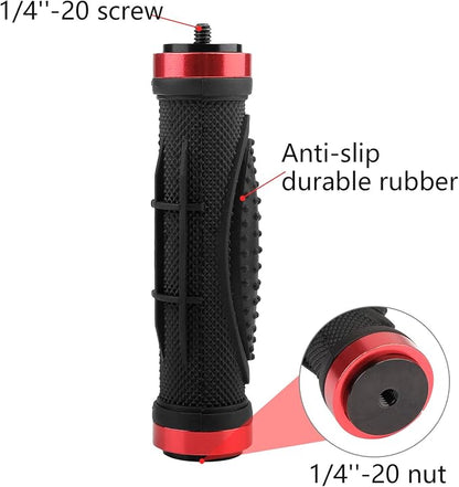 Camera Handle Grip Mount, ChromLives 1/4'' Camera Stabilizer, DSLR Top Handheld Grip with 1/4'' Male Screw for Digital Video Camera Camcorder Action Camera LED Video Light Smartphone 2Pack