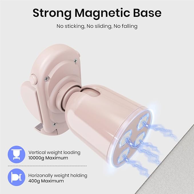 MiiKARE Gym Phone Holder - Magnetic, 360 Rotating, Home & Workout Essentials - Pink