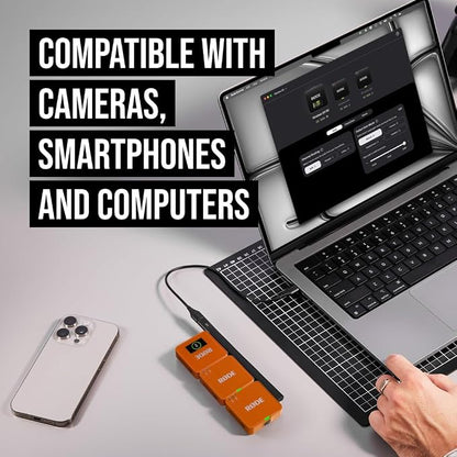 RØDE Wireless GO (Gen 3) – Compact Wireless Mic – Pristine Audio, 32-bit Float Recording, Automatic Level Control, for Phones, Cameras and Computers (Orange)