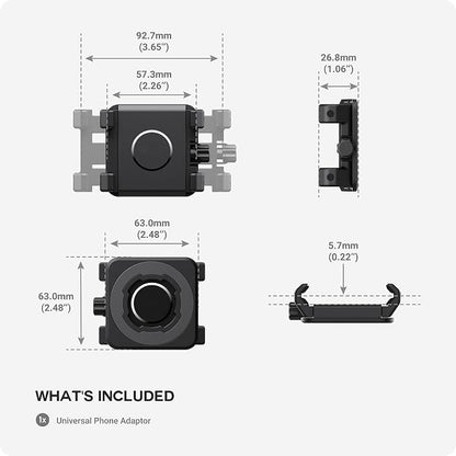 Magnetic Universal Adaptor Clamp Holder Compatible with Quad Lock Mount