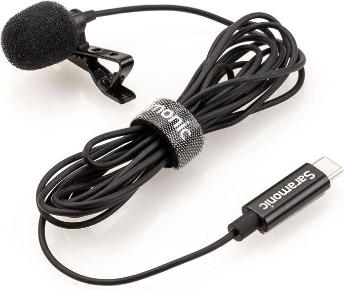 Saramonic LavMicro-U USB C Lavalier Microphone for iPhone 15, iPad, Android, Omnidirectional Condenser Lapel Mic for Vlogging, Interviews, YouTube, TikTok