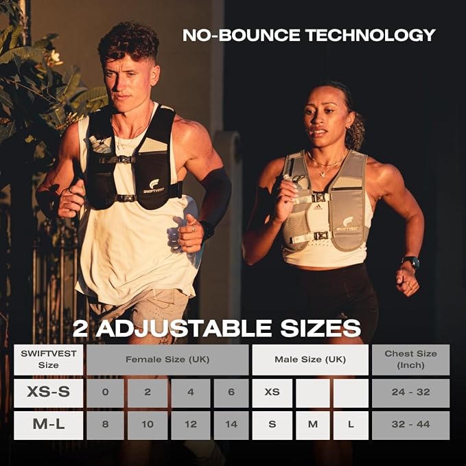 Running Phone Holder Vest with 500ml/17oz Water Bottle | Reflective Hydration Vest | Adjustable | Light | 6 Pockets for Running Accessories | Unisex
