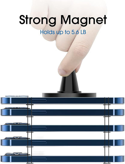 TechMatte MagGrip Car Vent Mount, Magnetic Air Vent Smartphone Holder for iPhone 17 16 15 14 13 12 Series