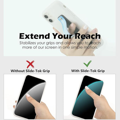 Weewooday 6 Pieces Phone Grip Holder Cell Phone Grip Strap Telescopic Finger Strap Stand Universal Finger Kickstand for Most Smartphones(Dreamy Colors)