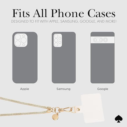 kate spade new york Crossbody Phone Chain - Neck Chain Holder - Heart of Gold