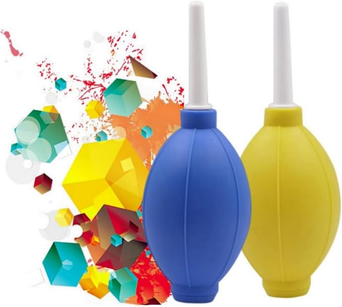 6Pieces Ink Air Blower for Alcohol Silicone Blowing Pump Cleaning Tool Large Size Air Puffer for Removes Dust from Cameras,Watch,Dispersing Inks, Cell Phone, Lense