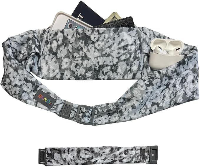 BANDI Plus Size Fanny Pack for Women - Travel-Ready Pocket Belt with Secure Hidden Money & Running Belt for Phone, Passport, Keys, & Medical Devices, Adjustable Fit, Comfortable (Meadowland)