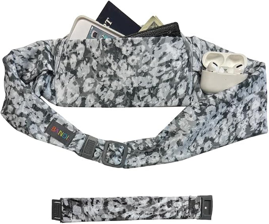 BANDI Plus Size Fanny Pack for Women - Travel-Ready Pocket Belt with Secure Hidden Money & Running Belt for Phone, Passport, Keys, & Medical Devices, Adjustable Fit, Comfortable (Meadowland)