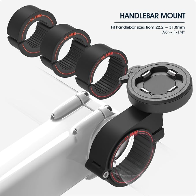 CQ Bike Phone Holder, Motorcycle Phone Mount, Universal Quick Lock/Release Out Front Bike Cell Phone Holder for Bike MTB Mountain Road Biycle, EBike, Scooter,Moto Handlebar