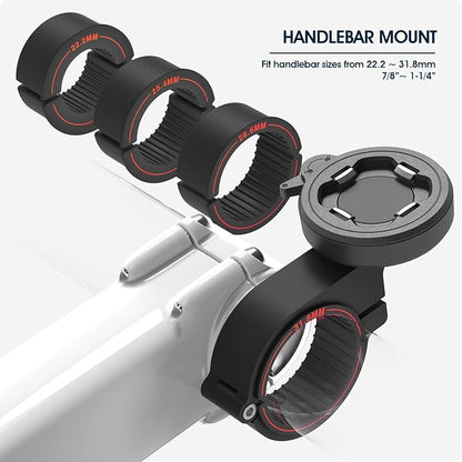 CQ Bike Phone Holder, Motorcycle Phone Mount, Universal Quick Lock/Release Out Front Bike Cell Phone Holder for Bike MTB Mountain Road Biycle, EBike, Scooter,Moto Handlebar