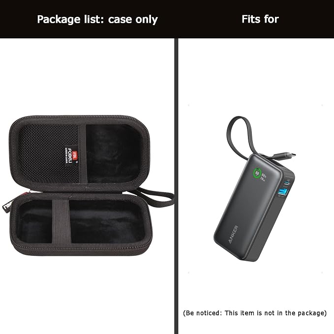 FBLFOBELI Hard Travel Case for Anker 533 Power Bank/Anker Nano Power Bank,10000mAh Portable Charger (PD 30W max. Leistung), Case Only