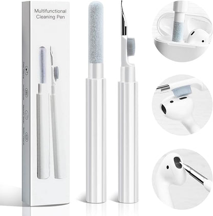 Cleaner Kit for Airpods 4 Pro 1 2 3 Multi-Function Cleaning Pen with Soft Brush Flocking Sponge Cleaning Tools for Bluetooth Earphones Case iPhone Speaker Electronics
