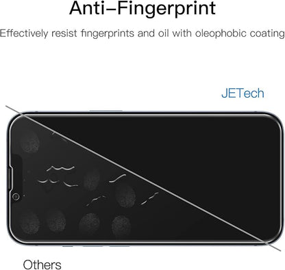 JETech Privacy Full Coverage Screen Protector for iPhone 14 6.1-Inch with Camera Lens Protector, Anti-Spy Tempered Glass Film, 2-Pack Each