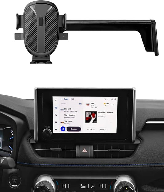 Car Phone Holder for Toyota RAV4 Accessories 2019 2020 2021 2022 2023 2024 2025 Cell Phone Mount for RAV4 LE/SE/XLE/XLE Premium/Adventure(with 7/8-inch Screen only)