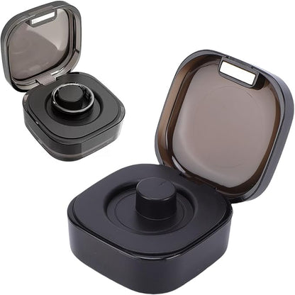 Charging Case Fit for R02, R03, R06, R11M, R8, H01, SR05 Type C Fast Portable Magnetic Smart Ring Charger Box Compact and Portable Efficient Type C Fast Charging (Black)