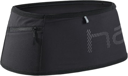 Haimont Running Belt Fanny Pack, Lightweight Waist Belt Bag for Unisex Trail Runners Essentials Accessories, Black, S