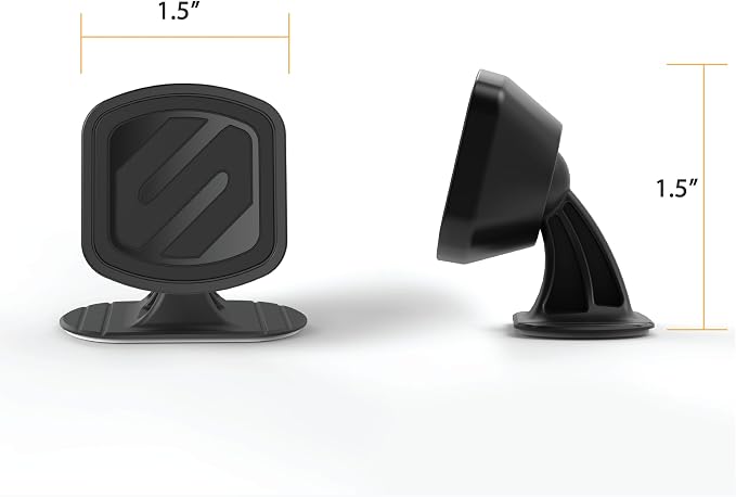 Scosche MMDSD-RP MagicMount™ Select Mini Magnetic Car Phone Holder - Strong Magnet Mount for iPhone and Android - Secure Magnetic Cell Phone Mount for Car Dash - Universal 360° Mobile Cellphone Holder