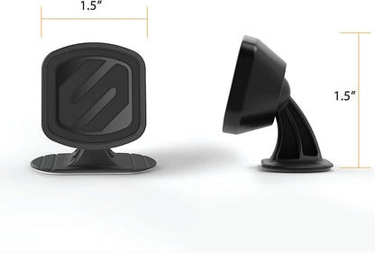 Scosche MMDSD-RP MagicMount™ Select Mini Magnetic Car Phone Holder - Strong Magnet Mount for iPhone and Android - Secure Magnetic Cell Phone Mount for Car Dash - Universal 360° Mobile Cellphone Holder