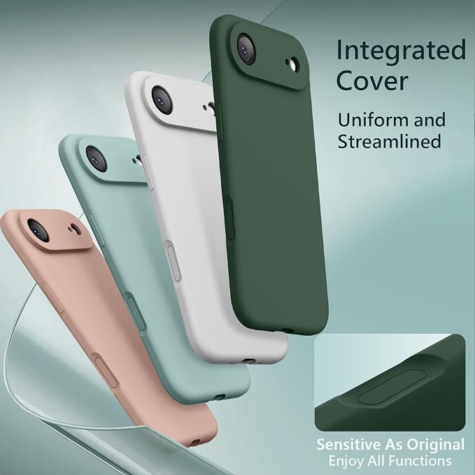 FireNova Magnetic for iPhone Air Case, Compatible with MagSafe, [Integrated Silicone Camera Control Button] [Camera Protection] Microfiber Lining Phone Case for iPhone 17 Air, 6.5", Alpine Green