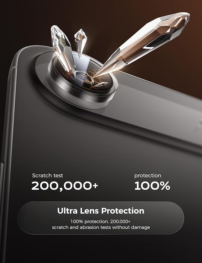 MAGIC JOHN for iPhone Air Camera Lens Protector [Alignment Kit&1:1 Invisible Fit] 9H Aerospace Tempered Glass, Ultra HD, Metal Individual Ring，Case Friendly, Set of 2,Clear